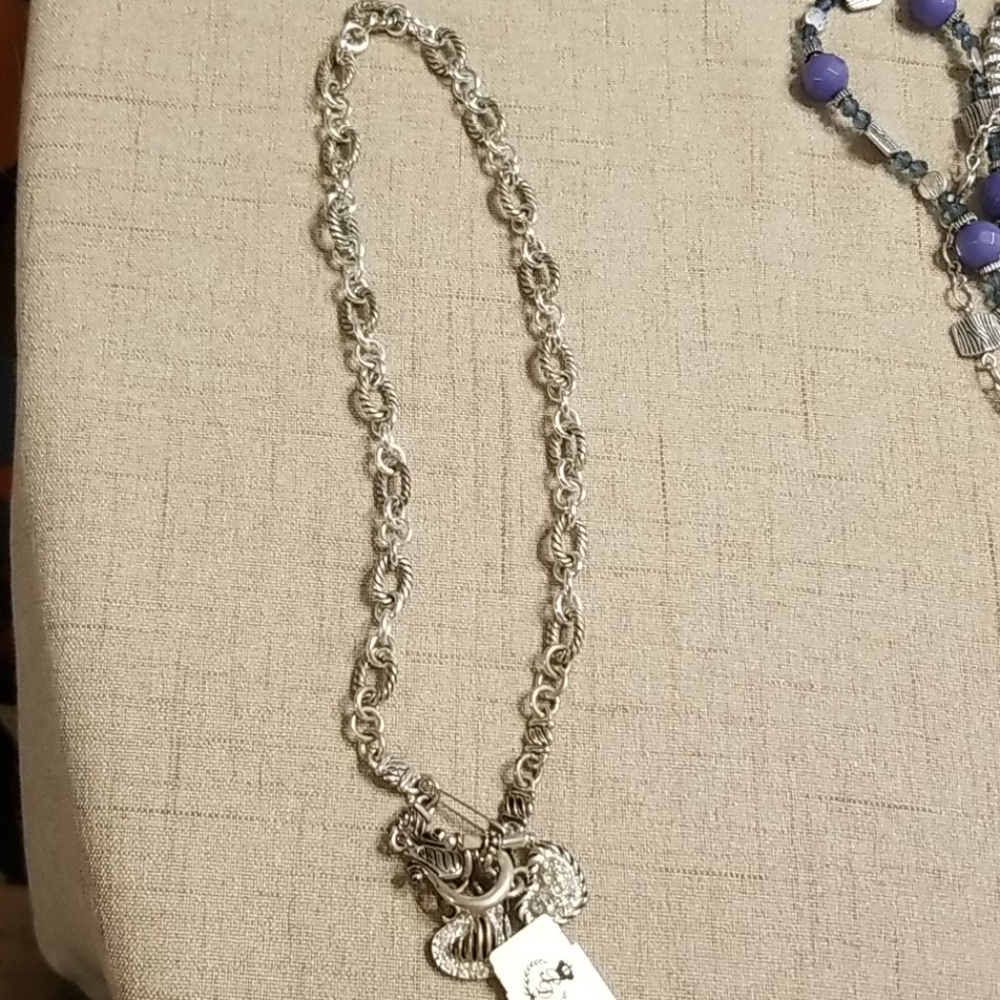 Necklace  Two Hearts